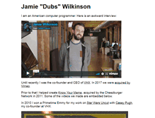 Tablet Screenshot of jamiedubs.com
